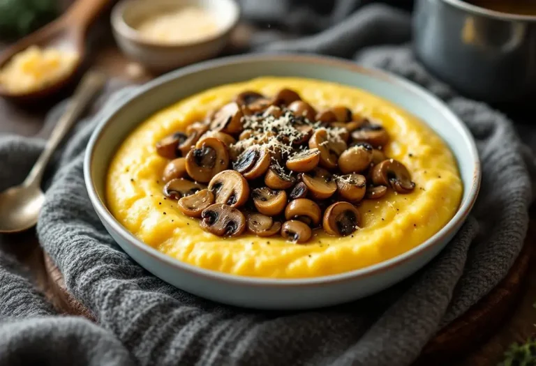 5 minutes de cuisson, 4 ingrédients : ce combo polenta-champignons ultra crémeux fait sensation dès les premiers froids