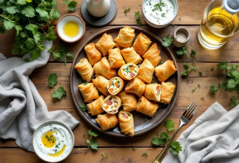 Ces roulés à la pâte filo ultra rapides et croustillants : ma recette astucieuse pour un apéro express