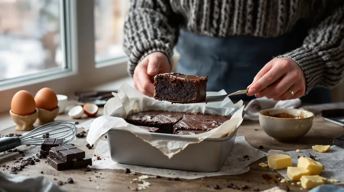 Brownie healthy express : zéro farine, chocolat intense et 4 ingrédients du placard pour un goûter d’hiver Brownie healthy express : zéro farine, chocolat intense et 4 ingrédients du placard pour un goûter d’hiver