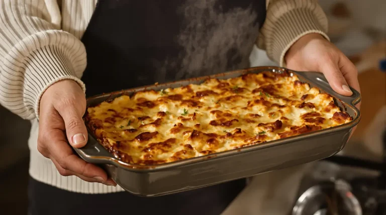 Je le prépare la veille : mon secret pour un gratin de pâtes ultra crémeux qui ne sèche jamais