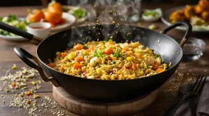 Je prépare ce riz sauté carottes-poireau à la sauce soja dès que je veux un dîner healthy express